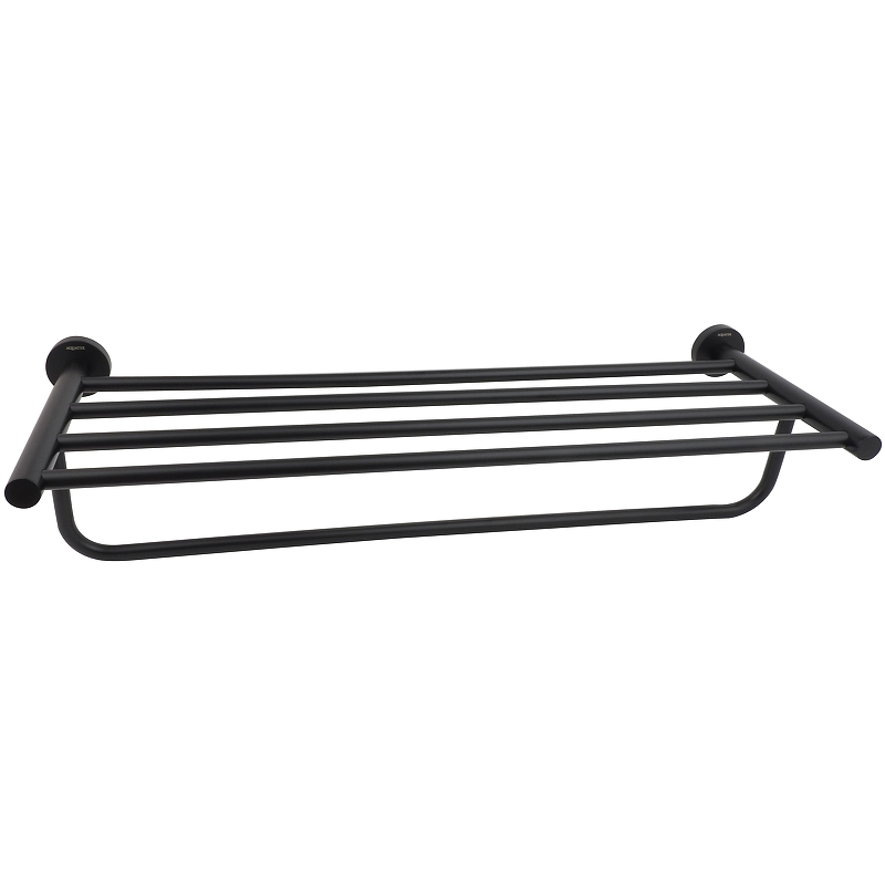 Полка для полотенец Aquanet Вега матовый черный AQ4015MB
