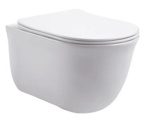 Унитаз подвесной безободковый Aquanet Классик 525x365x340 мм сиденье микролифт AQ1111-00