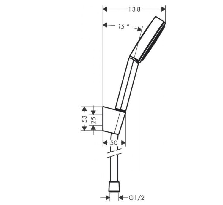 Душевой набор hansgrohe Pulsify Select S 105 3jet Activation 65 см 24302000