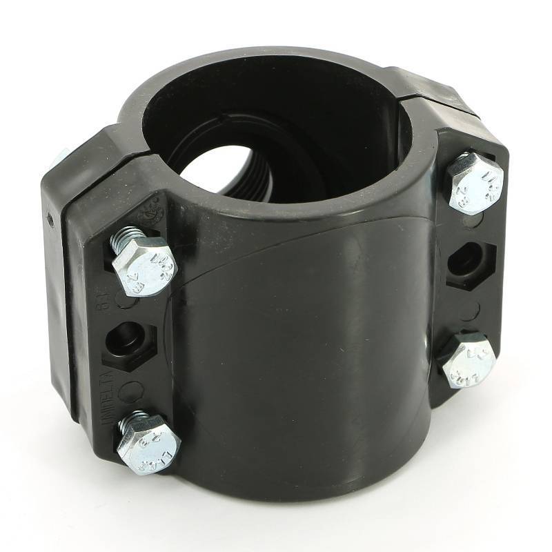 Седловая врезка Unidelta 63х1 4 болта для труб ПНД 1019063004