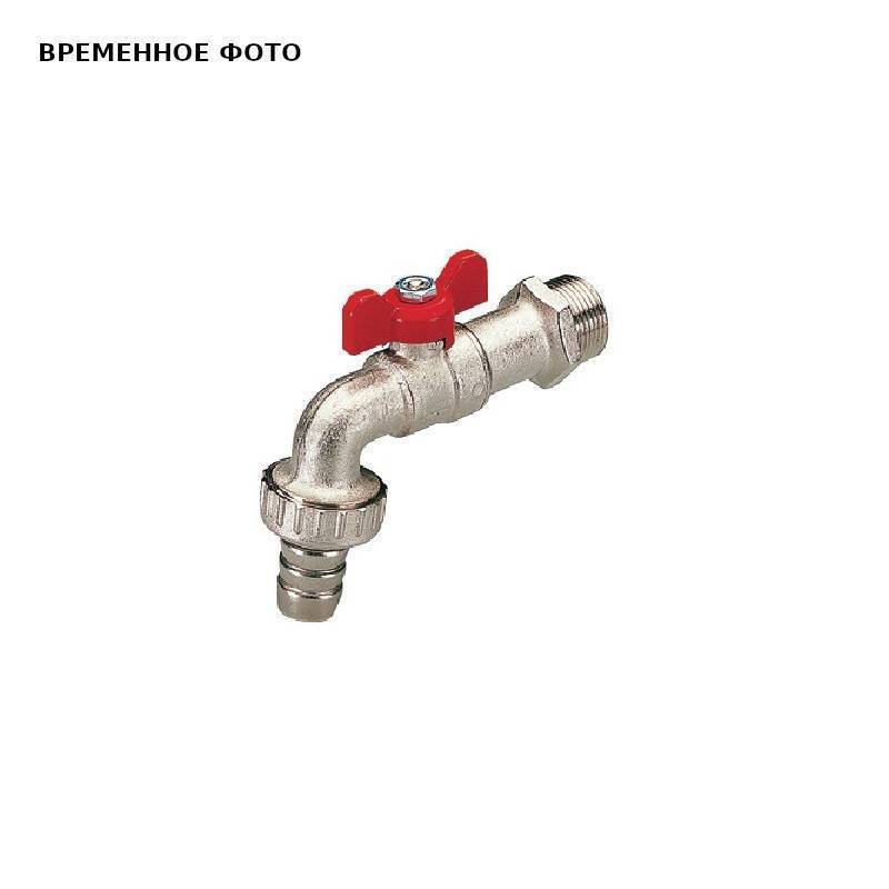 Кран садовый шаровой Idrosapiens EOLO 2520 1/2 Н со штуцером бабочка 2500007