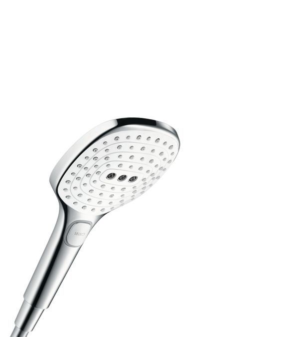 Ручной душ Hansgrohe Raindance Select E 120 3jet EcoSmart белый/хром 26521400