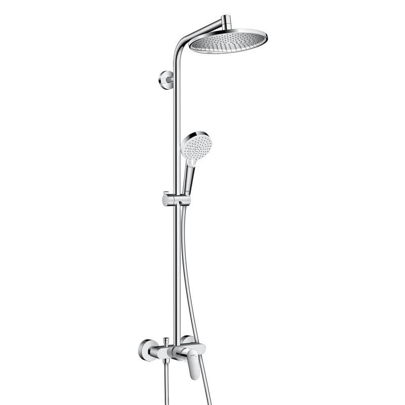 Душевая система hansgrohe Crometta S 240 1jet Showerpipe EcoSmart 27269000