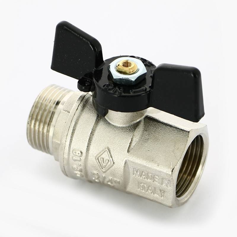 Кран шаровой Bugatti New Jersey 3/4 НР-ВР бабочка 09170005