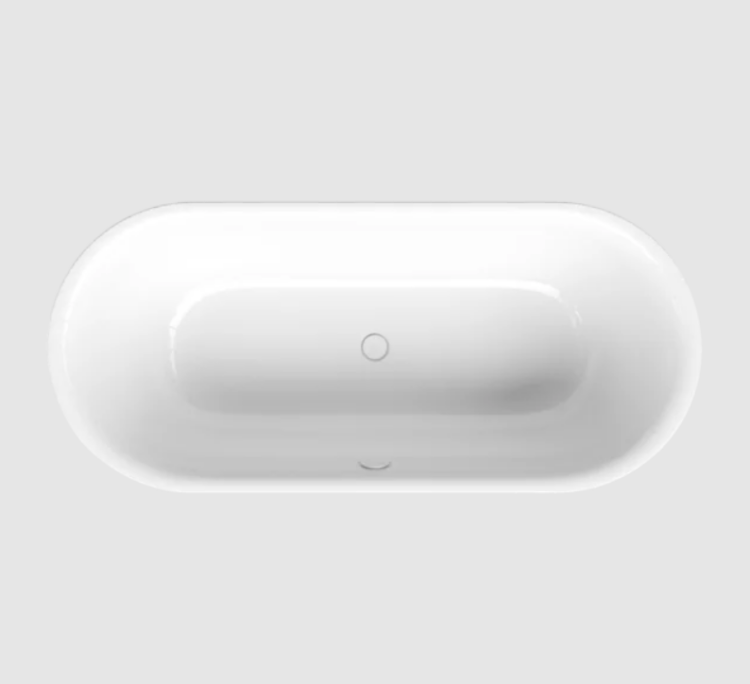 Ванна Bette BetteLux Oval 1800x800 мм встраиваемая BetteGlasur Plus цвет Snow 3466-440PLUS