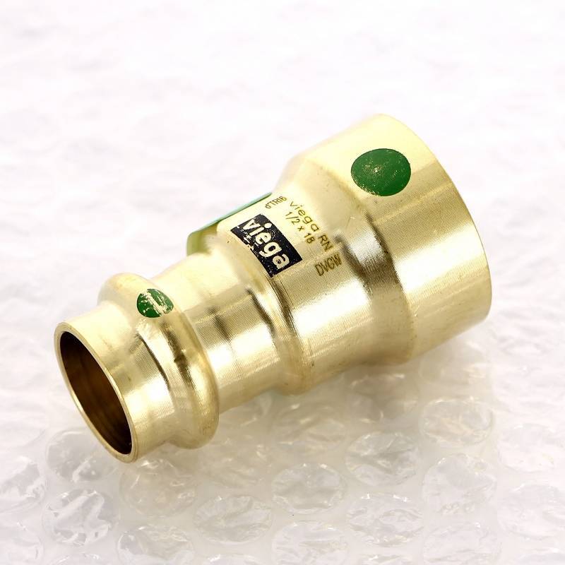 Муфта переходная Viega Megapress с SC-Contur DN15 1/2 x 18 мм бронза 754679