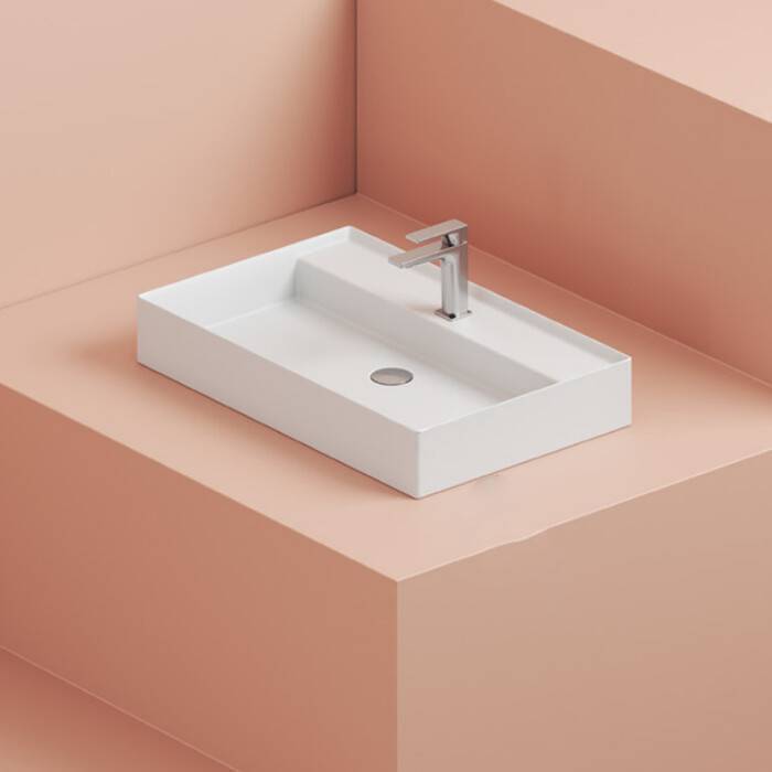 Раковина Artceram Scalino 750х480х115 мм 1 отверстие белый глянцевый SCL0080100