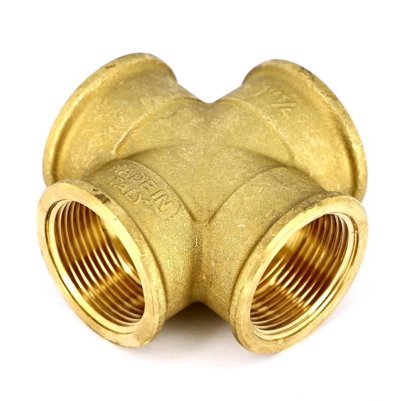 Крестовина латунная Tiemme 1 1/4 ВР 1500182