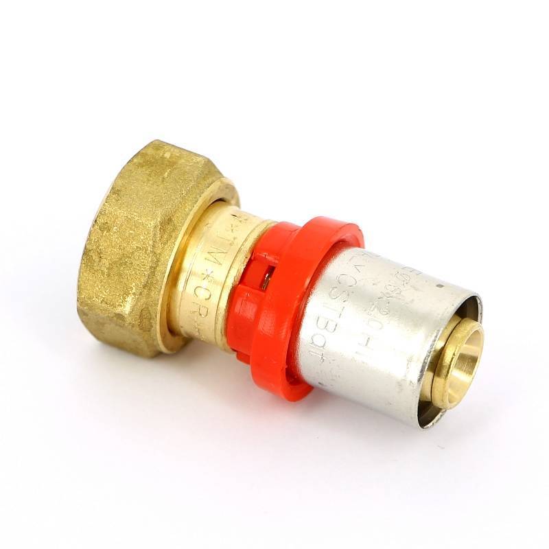 Муфта пресс с накидной гайкой Tiemme 16x1/2 плоское уплотнение 1650034