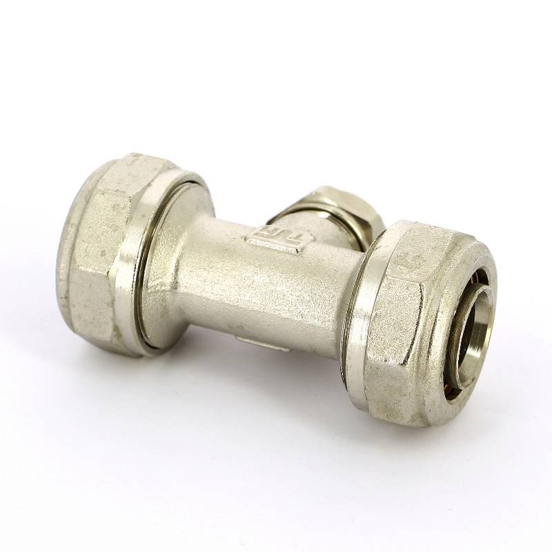 Тройник обжимной никелированный Tiemme 32х20х32 1600062