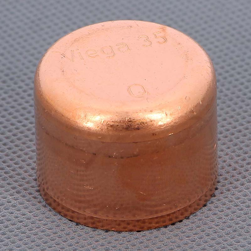 Заглушка медная Viega под пайку 35 мм 109134