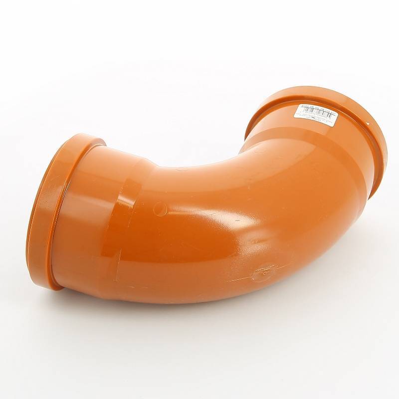 Отвод канализационный Ostendorf KG радиальный двухраструбный 110x87° 228085