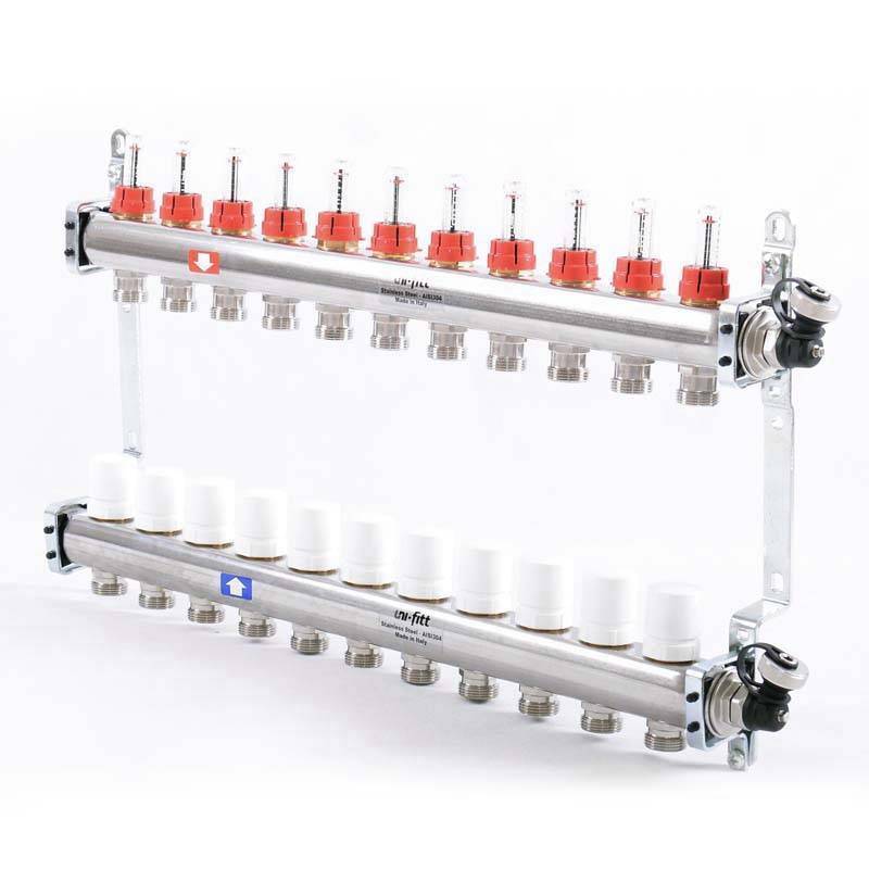 Коллекторная группа Uni-Fitt 415S 1 x 3/4 EK 11 выходов 450I4311