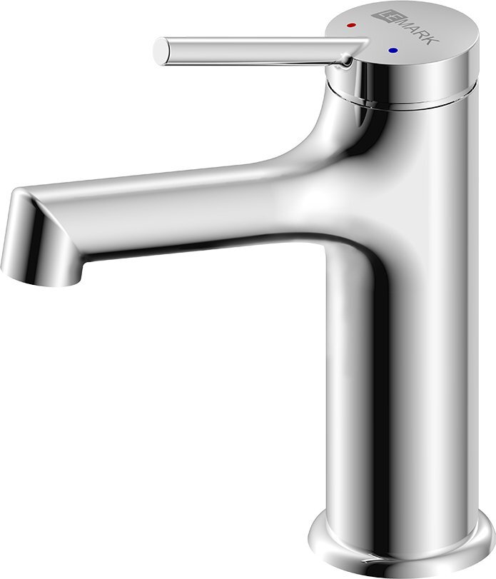 Смеситель для умывальника Lemark Minima монолитный хром LM3806C