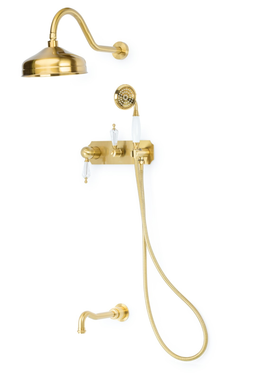 Душевой комплект встраиваемый Boheme Medici смеситель душ излив бронза 308-SW