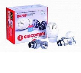 Комплект для подключения радиаторов Giacomini R470F прямой 3/8 дюйма DN10 R470FX012