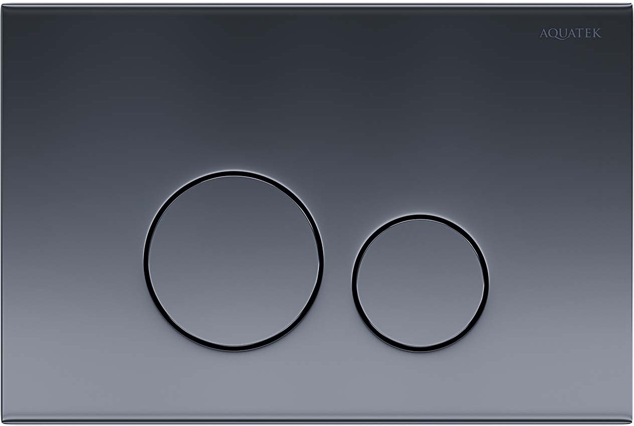 Панель смыва Kordi KDI-0000039 нержавеющая сталь оружейная сталь круглые кнопки KDI-0000039