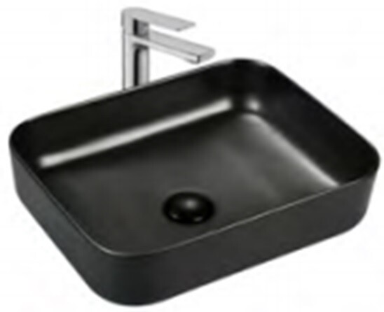 Раковина Splendy Bliss 500x390x130 мм без отверстия цвет черный матовый BL10550T0NBM