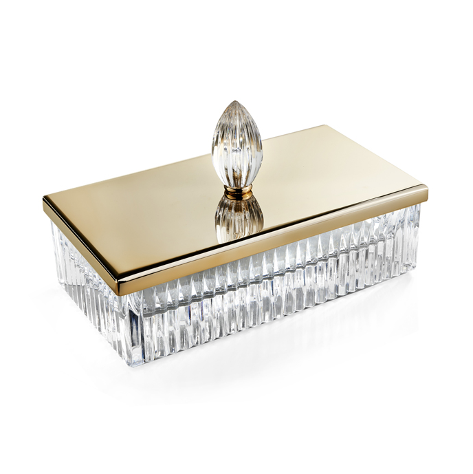 Контейнер настольный 3SC Elegance 230х125х70 мм матовое золото EL78ACRGO