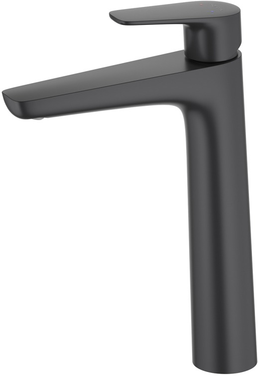 Смеситель для раковины Aquanet Бетта высокий 230 мм матовый черный AQ1104MB