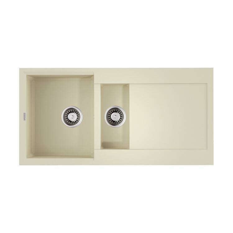 Кухонная мойка OMOIKIRI Sakaime 105-2 VA 1000x500 мм 2 чаши ваниль 4993893