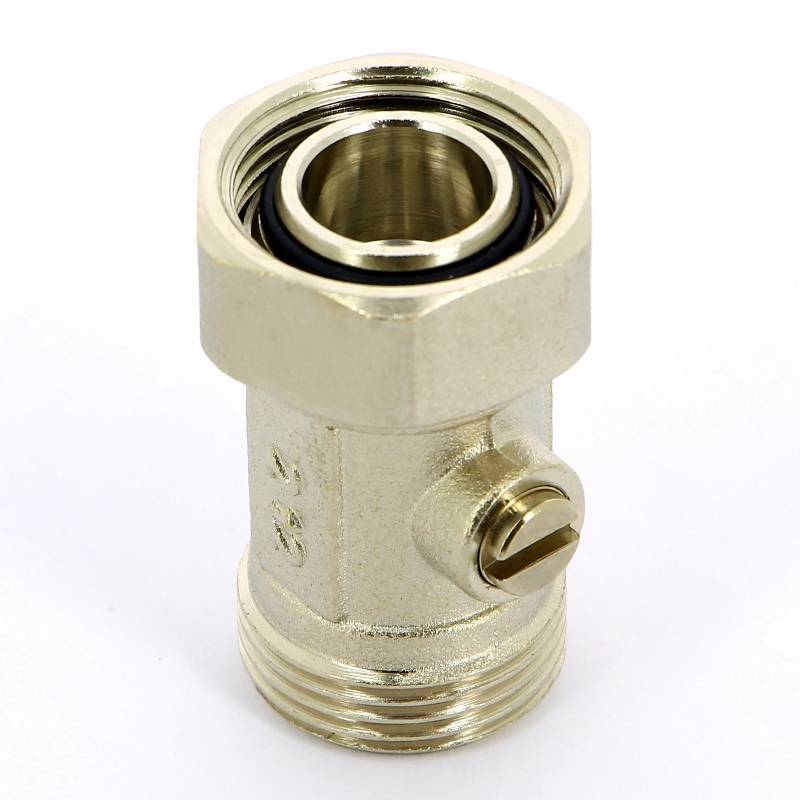 Узел радиаторный прямой Uni-Fitt 3/4 EK x 3/4 EK со встроенным краном 194N3300