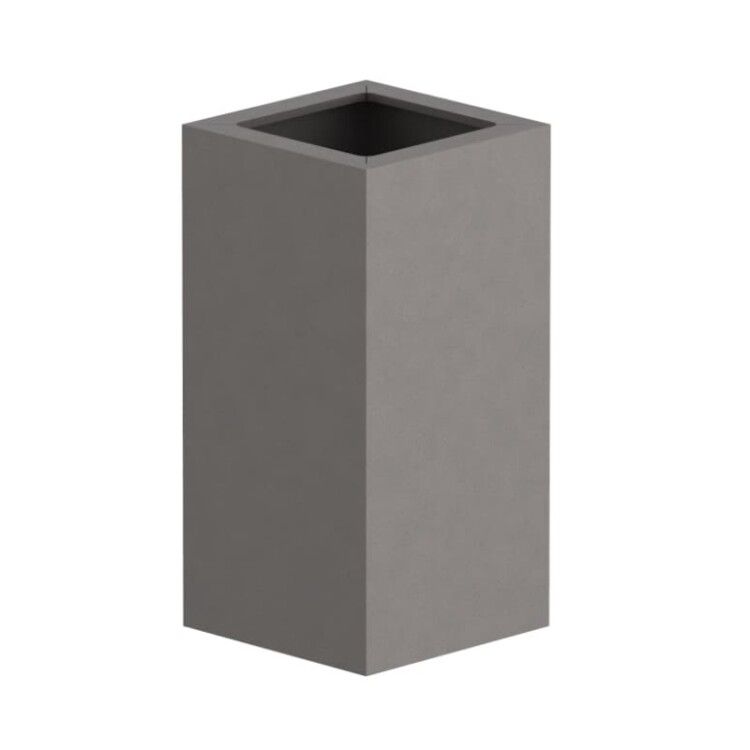 Стакан Fantini Linea настольный 60x60x120 мм Matt Gun Metal PVD 92P57750