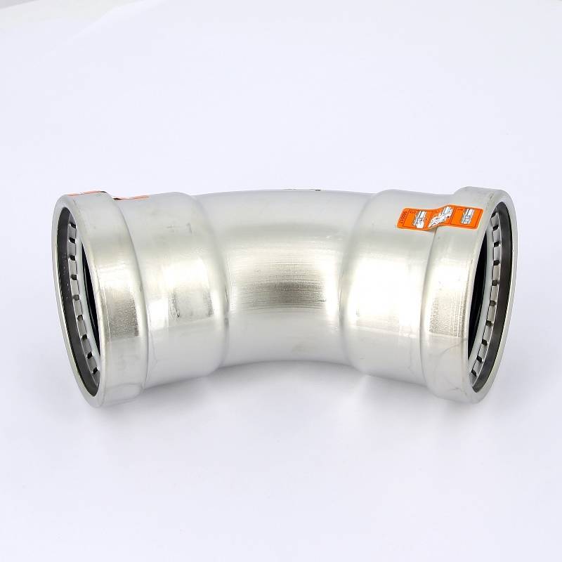 Угольник пресс 45° Viega Sanpress Inox XL 76.1 мм нержавеющая сталь 482657