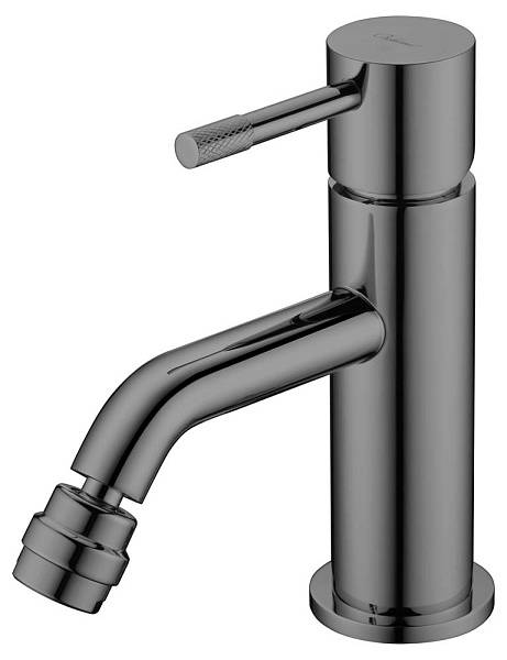 Смеситель для биде Boheme Uno вороненая сталь глянец 466-SGM