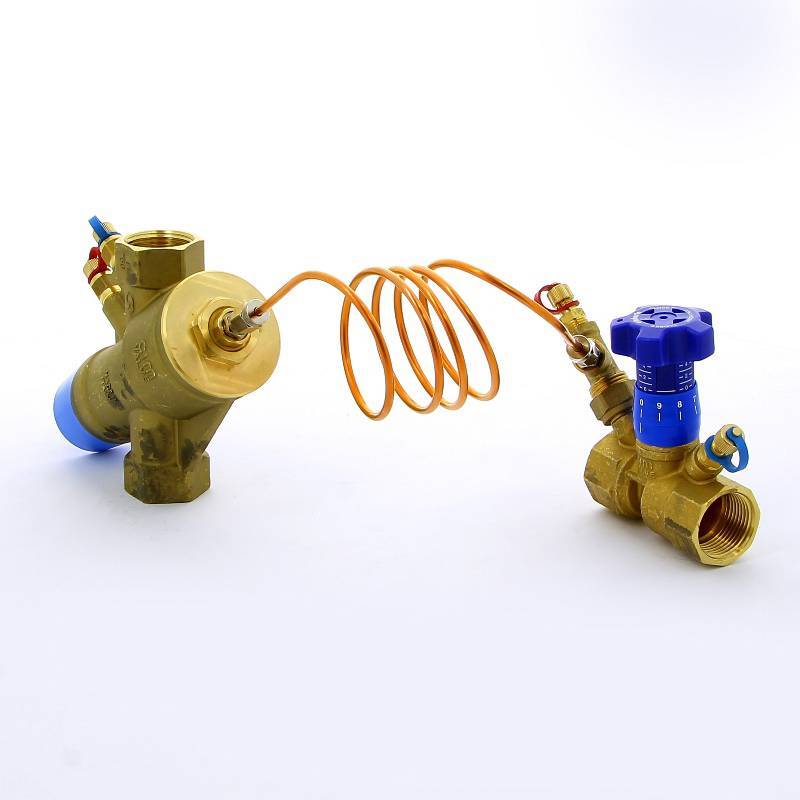 Комплект: регулятор перепада давления Cimberio CIM 767L и балансировочный клапан CIM 787 1 767L/787ODP 1