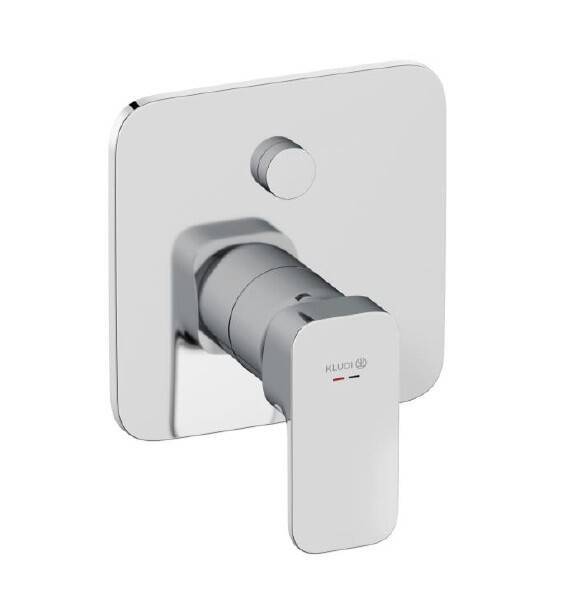 Смеситель для душа Kludi Renon встраиваемый с переключателем PUSH SWITCH черный матовый 427593975