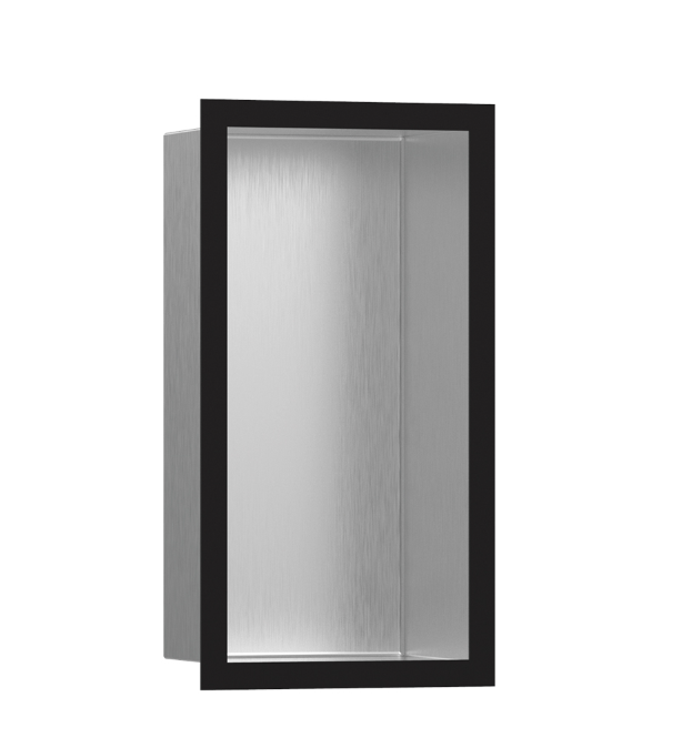 Встраиваемая ниша Hansgrohe XtraStoris Individual 300x150x100 мм черный матовый/нержавеющая сталь 56094670