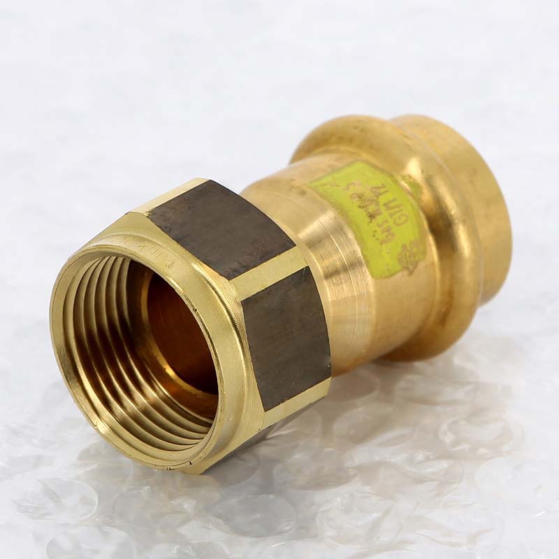 Муфта пресс с накидной гайкой Viega Profipress G 22x3/4 бронза 638498