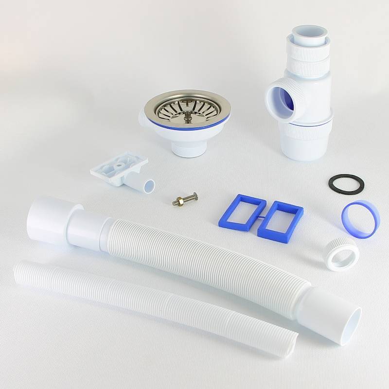 Сифон для мойки Wirquin Элит 1 1/2 х 40 мм чашка 114 мм с гофрой 40/50 мм 30987084