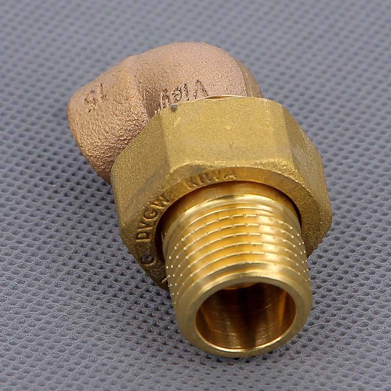 Угол с разъемным соединением Viega 15х1/2 пайка-Н 103859