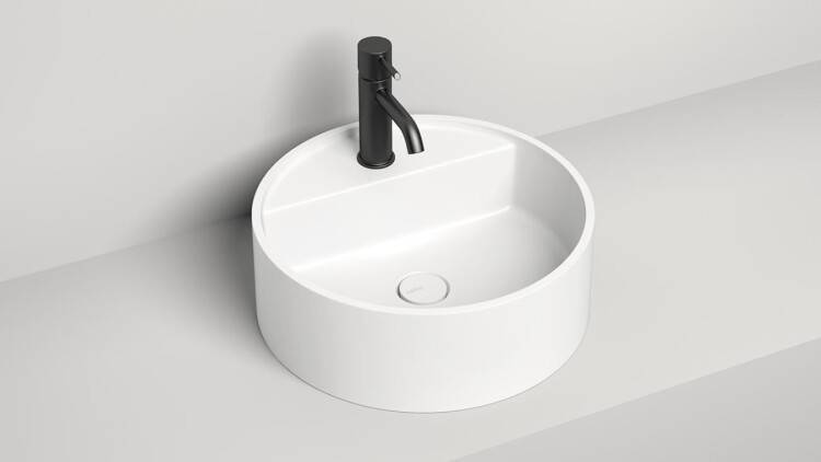 Раковина накладная Salini Armonia Top 02 450x450x160 мм 1 отверстие белый матовый 130127M