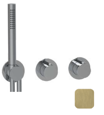 Смеситель для душа Almar Water Control Modular на 2/3 потребителя латунь брашированная PVD E180133HB