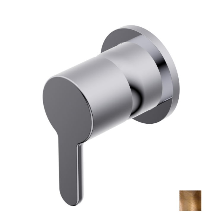Смеситель для душа встраиваемый Ritmonio Diametro35 Elegance на 1 выход цвет Brushed Bronze PR54FC201BRX