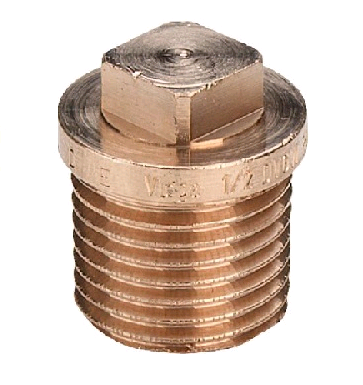 Заглушка 3/8 НР Viega бронза 320096