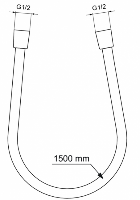 Шланг для душа Ideal Standard Idealflex 1500 мм хром BE150AA