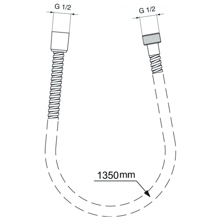 Шланг для душа Ideal Standard Ultraflex пластиковый 1350 мм BG135AA
