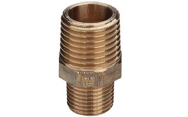 Ниппель редукционный Viega 1 x 1/2 НН бронза 320287