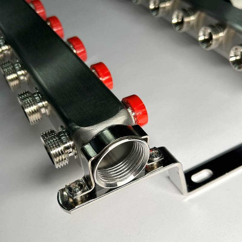 Коллекторная группа 1 x 13 выходов 3/4 STOUT с балансировочными клапанами из нержавеющей стали без концевых групп 451W4313