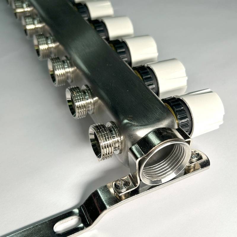 Коллекторная группа 1 x 13 выходов 3/4 STOUT с балансировочными клапанами из нержавеющей стали без концевых групп 451W4313