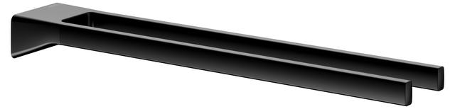 Полотенцедержатель двойной Keuco Aveno 450 мм неповоротный черный матовый 14618370000