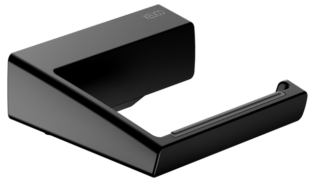 Держатель для туалетной бумаги KEUCO AVENO открытый с роликовым тормозом и клеевым комплектом черный матовый 14662370000