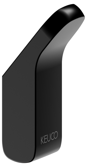 Крючок для полотенца Keuco Aveno с клеевым комплектом черный матовый 14614370000