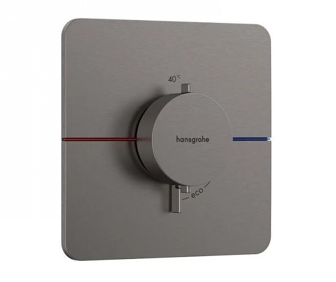 Термостат для душа скрытого монтажа Hansgrohe ShowerSelect Comfort Q на 1 потребитель шлифованный черный хром 15588340