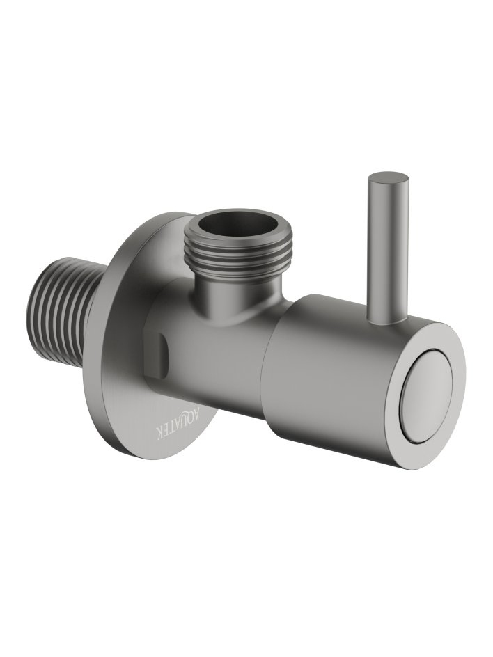 Угловой переходник Aquanet оружейная сталь AQ2451BGM