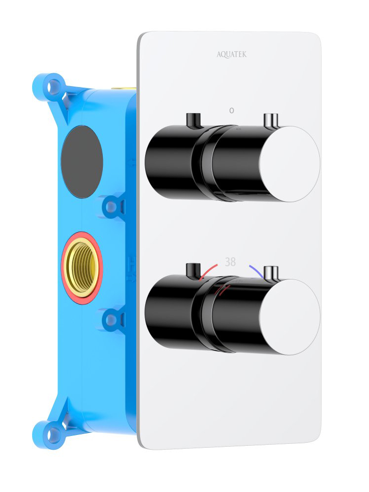 Смеситель для душа термостатический Aquanet Европа скрытого монтажа хром AQ1391CR